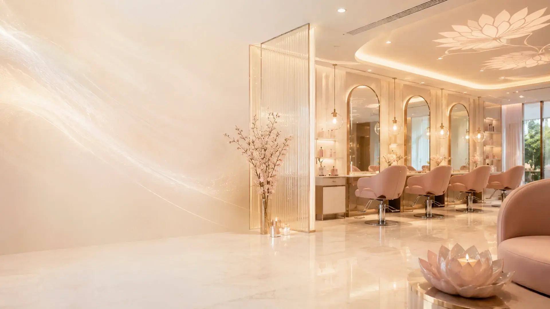 Mayasa 360 beauty experience in refined rose tones